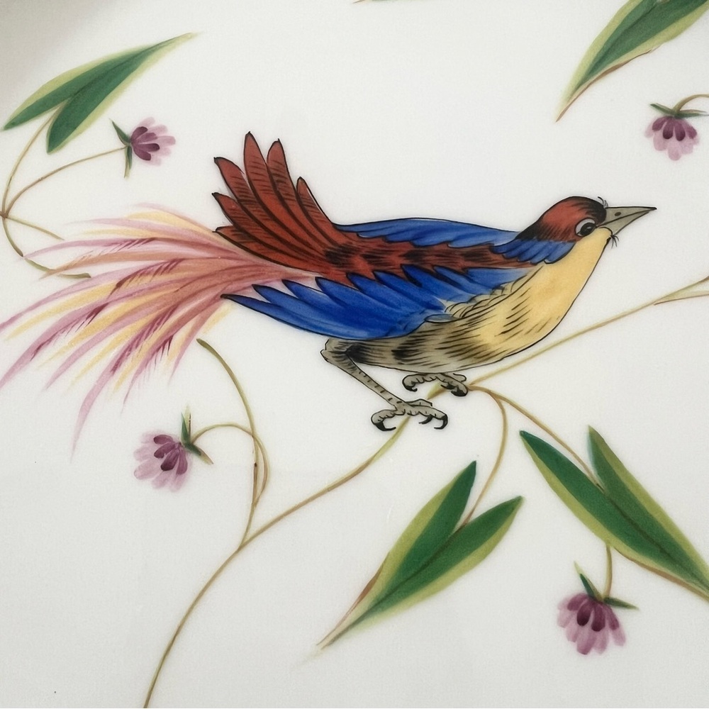 RARE 2 X Royal Danube Dinner Plates Hand Painted Bird By Seres Erzsebet 9 3/4” - Picture 2 of 6